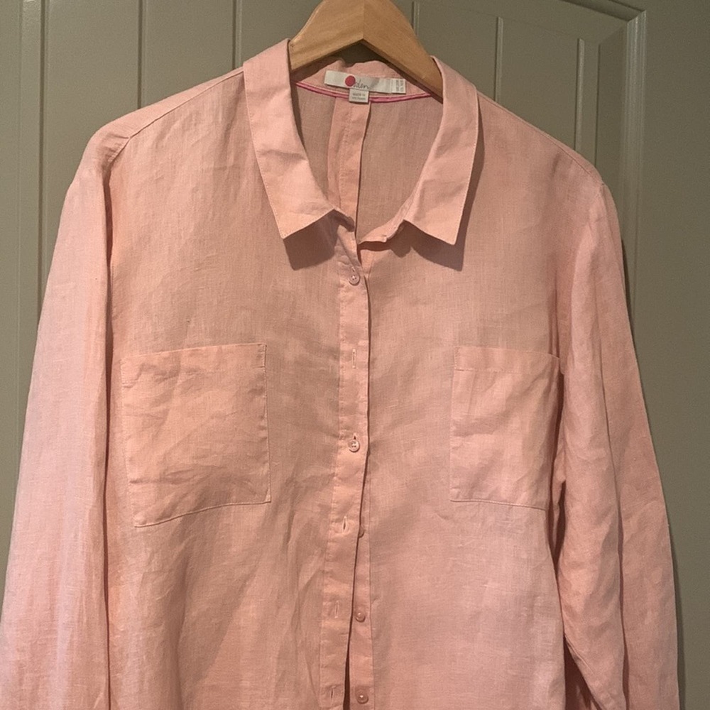 BODEN Linen Button-Up 16 - Picture 2 of 7